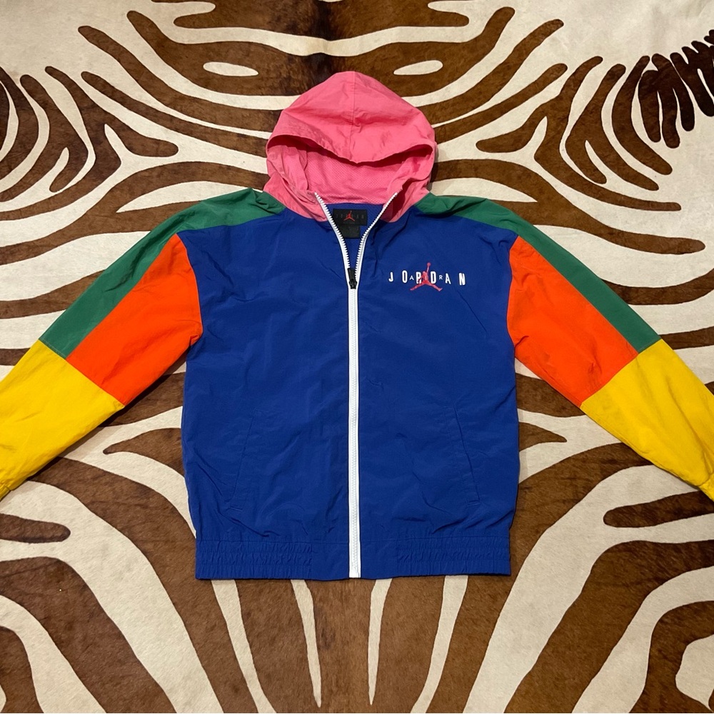 Colorblock Jordan Windbreaker Jacket Youth Medium Nike Air